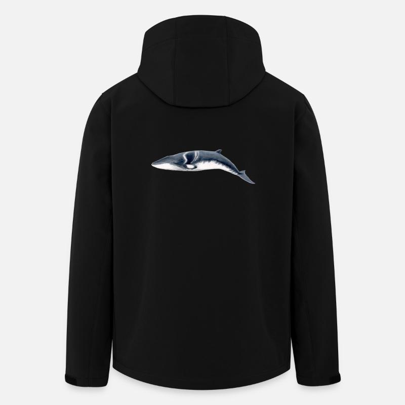 Minke - rorqual Petit - Zwergwal - Recycelte Männer Softshell-Jacke von Stanley/Stella - Schwarz