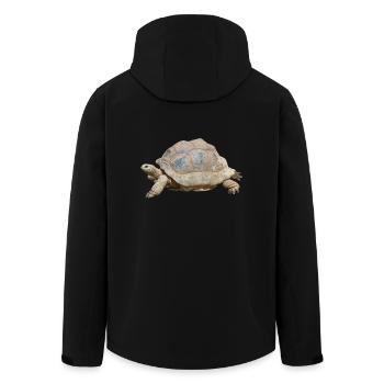 turtle schilkroete - Men’s Recycled Softshell Jacket by Stanley/Stella - black - Back - AI Model Male 185 light (185cm)