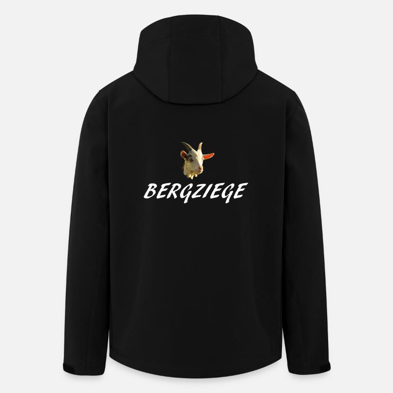 Bergziege - Recycelte Männer Softshell-Jacke von Stanley/Stella - Schwarz