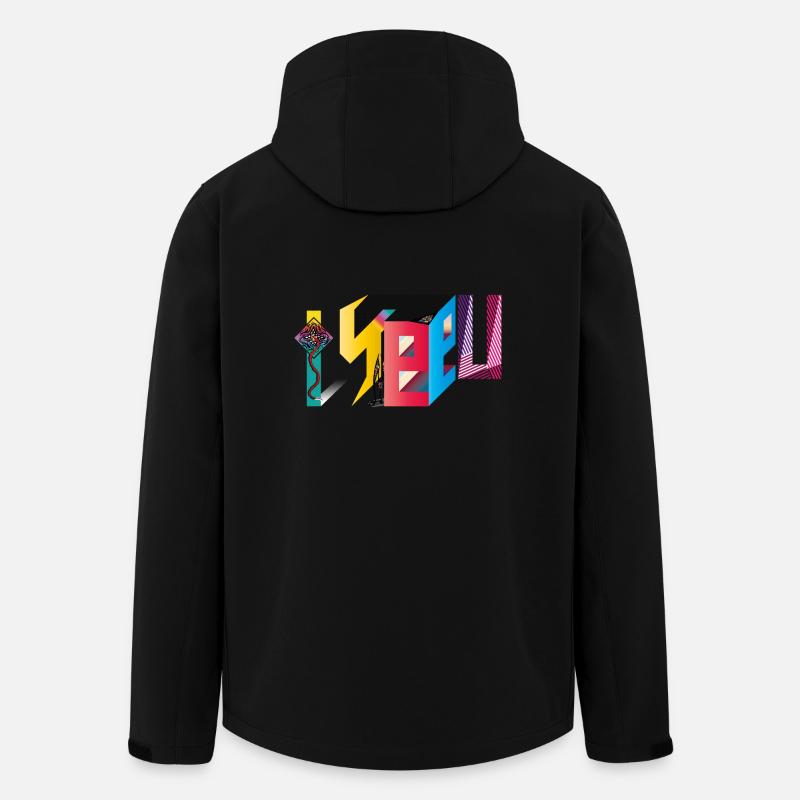 I U SEE - Recycelte Männer Softshell-Jacke von Stanley/Stella - Schwarz