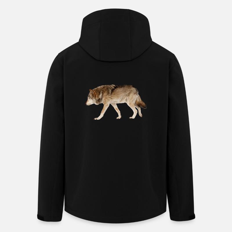 Wolf - Recycelte Männer Softshell-Jacke von Stanley/Stella - Schwarz