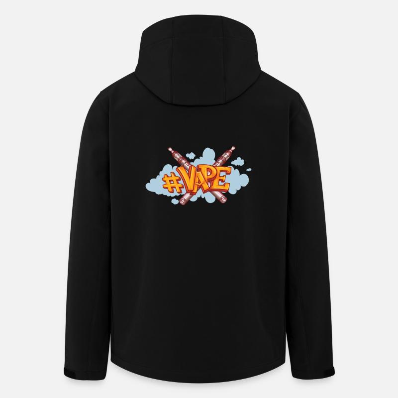 Vaper with smoke - Men’s Recycled Softshell Jacket by Stanley/Stella - black