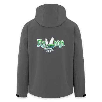 shirt motif fly party fly high new - Men’s Recycled Softshell Jacket by Stanley/Stella - black - Back - AI Model Male 185 light (185cm)