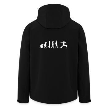 Yoga Evolution shirt Geschenk Yoganer Yoga Trainer - Recycelte Männer Softshell-Jacke von Stanley/Stella - Schwarz - Hinten - AI Model Male 185 light (185cm)