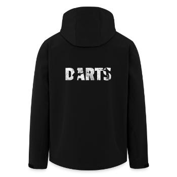 Darts shirt Geschenk Dartspieler - Recycelte Männer Softshell-Jacke von Stanley/Stella - Schwarz - Hinten - AI Model Male 185 light (185cm)
