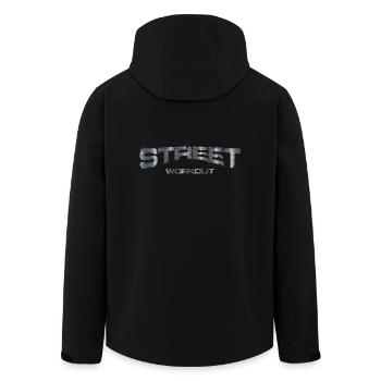 street workout - metal - Men’s Recycled Softshell Jacket by Stanley/Stella - black - Back - AI Model Male 185 light (185cm)