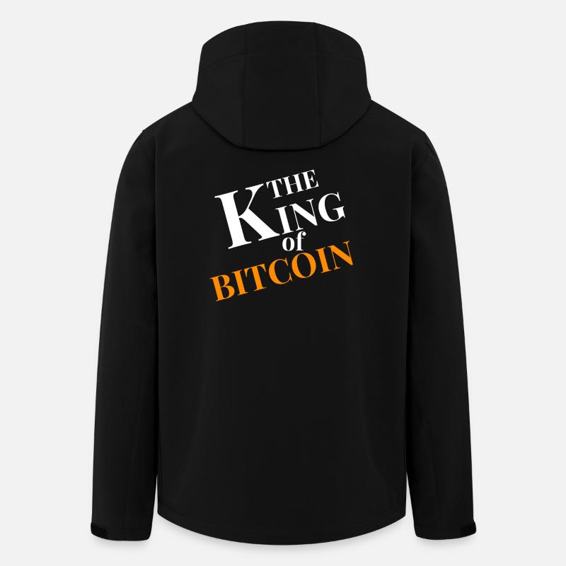 King of Bitcoin Chart - Men’s Recycled Softshell Jacket by Stanley/Stella - black