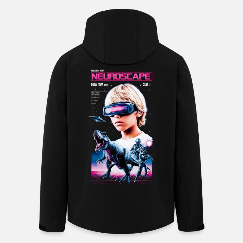 Neuroscape - Men’s Recycled Softshell Jacket by Stanley/Stella - black