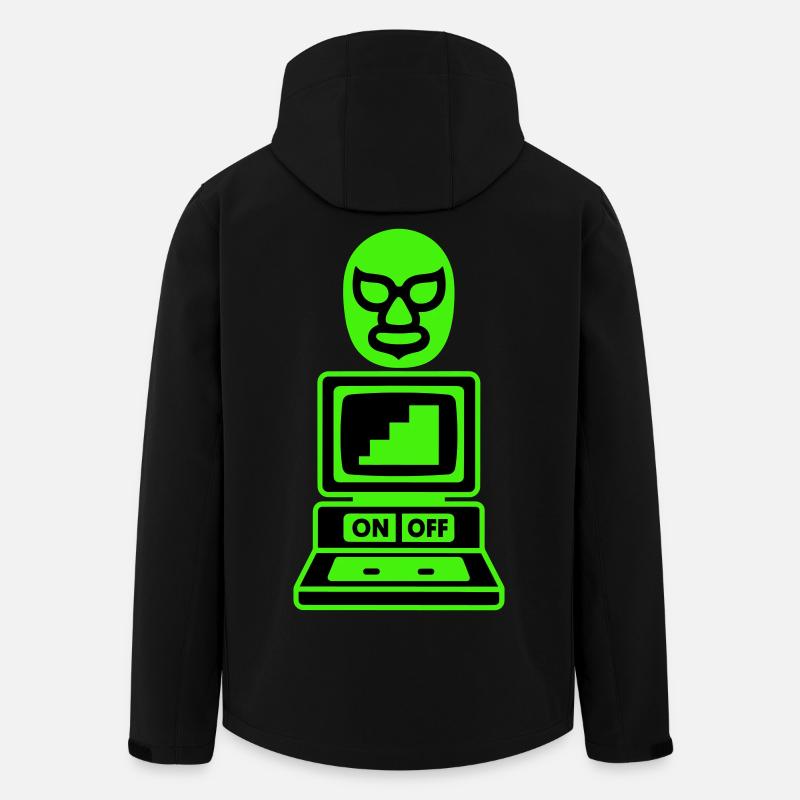 Computer Cult - Men’s Recycled Softshell Jacket by Stanley/Stella - black