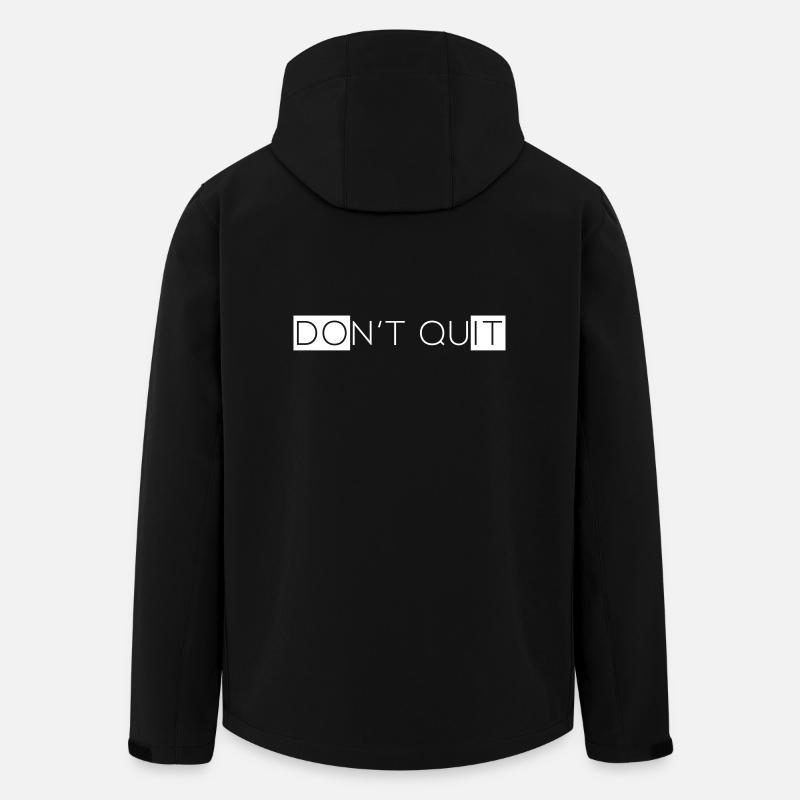Do not quit - Men’s Recycled Softshell Jacket by Stanley/Stella - black