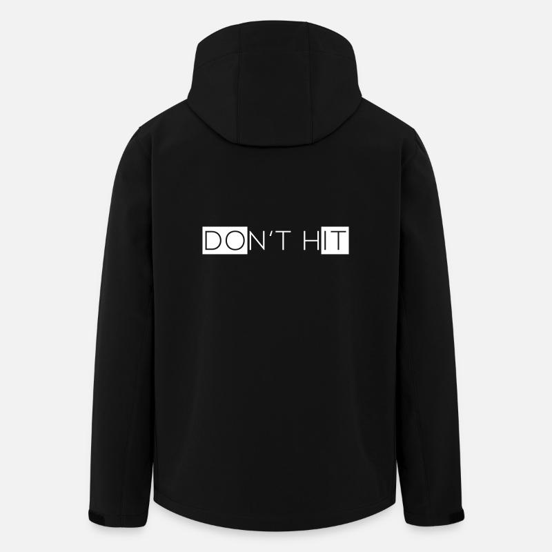 Dont hit - Men’s Recycled Softshell Jacket by Stanley/Stella - black