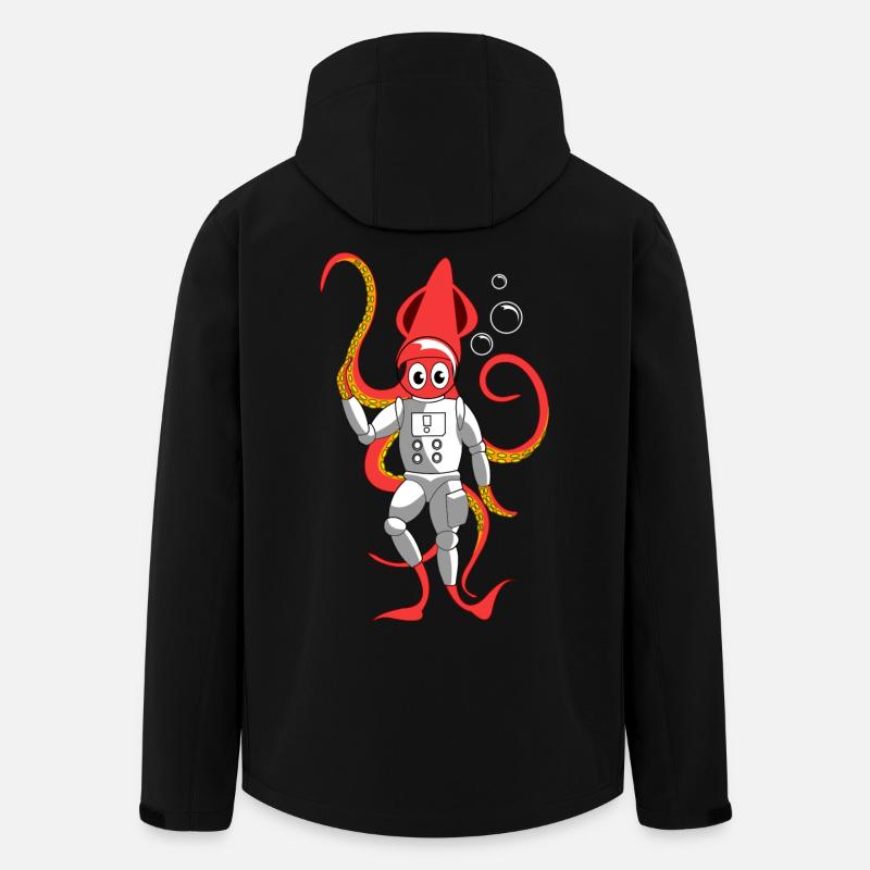 Squid Disguise - Recycelte Männer Softshell-Jacke von Stanley/Stella - Schwarz