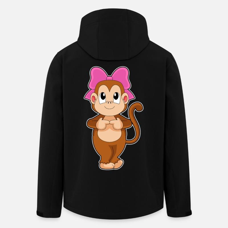 Arc de singe - Veste softshell homme en polyester recyclé Stanley/Stella - noir