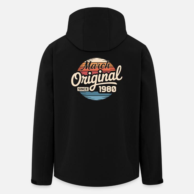 Legendary since march 1980 - Men’s Recycled Softshell Jacket by Stanley/Stella - black
