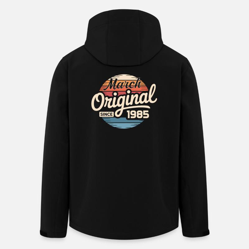 Legendary since march 1985 - Men’s Recycled Softshell Jacket by Stanley/Stella - black