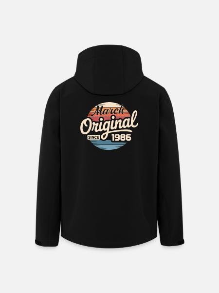 Legendary since march 1986 - Men’s Recycled Softshell Jacket by Stanley/Stella - black