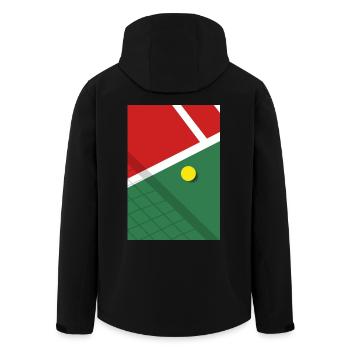 Minimaliste Court de Tennis Sports - Veste softshell homme en polyester recyclé Stanley/Stella - noir - Dos - AI Model Male 185 light (185cm)