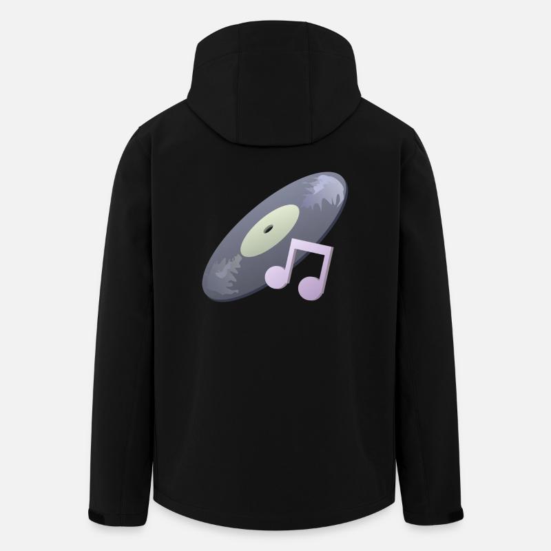Schallplatte - Recycelte Männer Softshell-Jacke von Stanley/Stella - Schwarz
