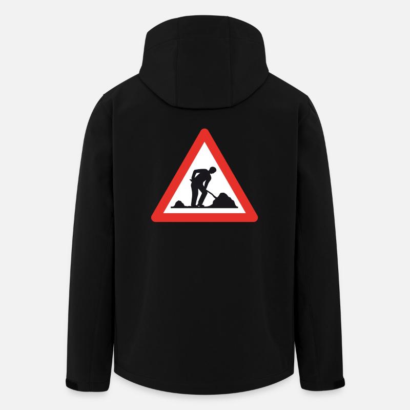 Caution road work! - Men’s Recycled Softshell Jacket by Stanley/Stella - black