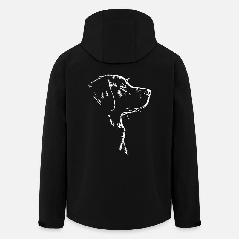 Labrador Retriever Hund Hunde Labbi Wilsigns - Recycelte Männer Softshell-Jacke von Stanley/Stella - Schwarz