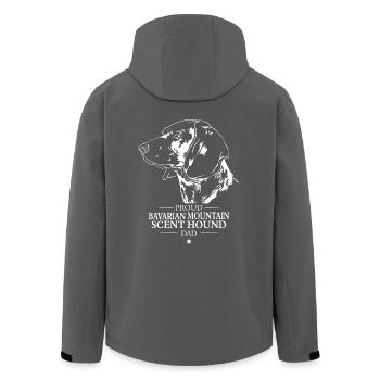 Bavarian Mountain Scent Hound Dad Hunde Wilsigns - Recycelte Männer Softshell-Jacke von Stanley/Stella - Schwarz - Hinten - AI Model Male 185 light (185cm)