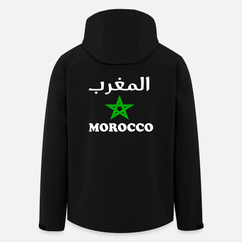 Le maroc - Veste softshell homme en polyester recyclé Stanley/Stella - noir