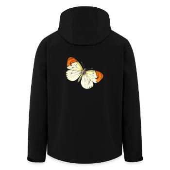 Butterfly - Recycelte Männer Softshell-Jacke von Stanley/Stella - Schwarz - Hinten - AI Model Male 185 light (185cm)