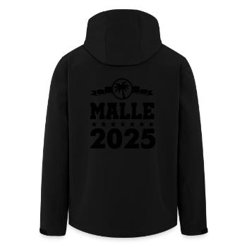 MALLE 2025 - Men’s Recycled Softshell Jacket by Stanley/Stella - black - Back - AI Model Male 185 light (185cm)