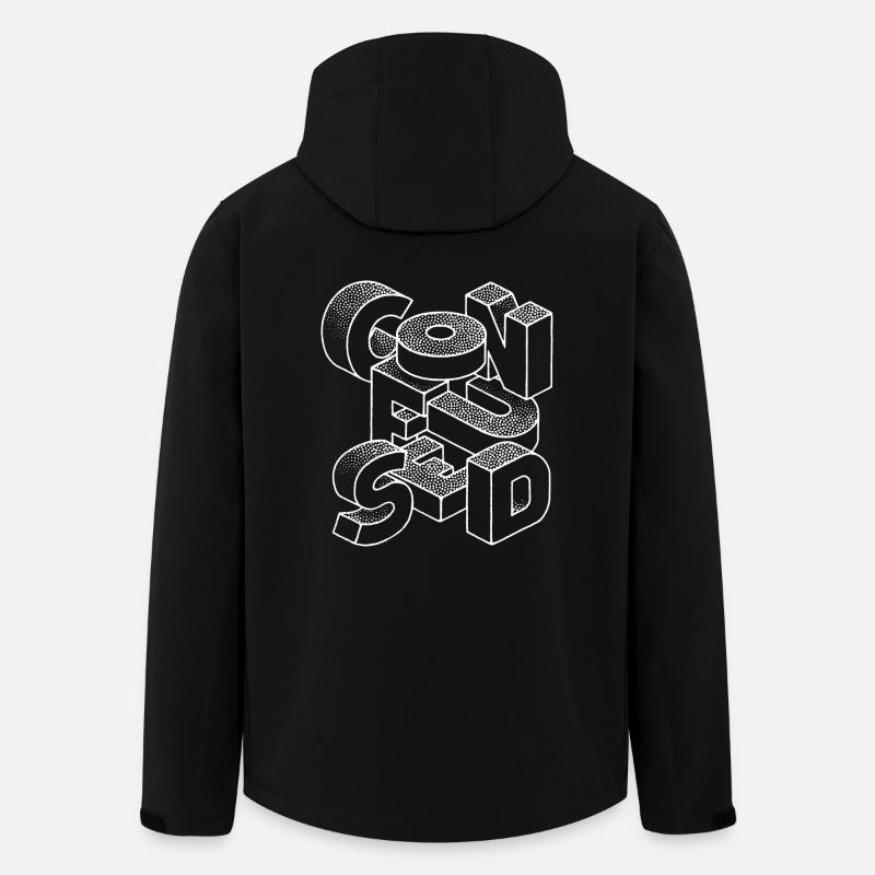 embrouillé - Veste softshell homme en polyester recyclé Stanley/Stella - noir
