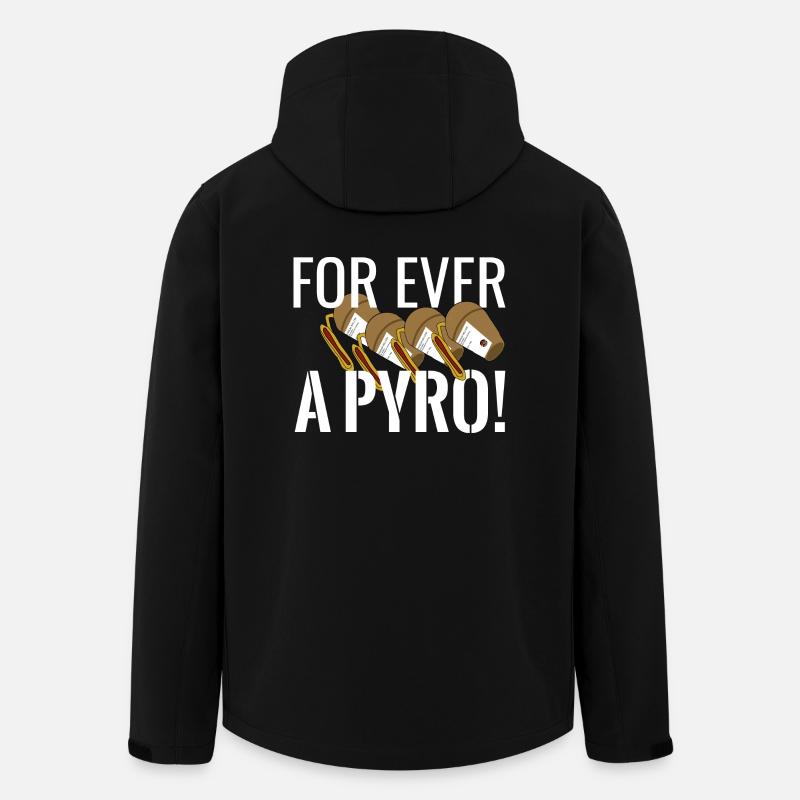 For ever a Pyro - Recycelte Männer Softshell-Jacke von Stanley/Stella - Schwarz