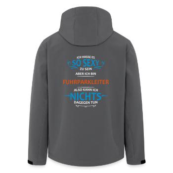 Fuhrparkleiter Beruf - Recycelte Männer Softshell-Jacke von Stanley/Stella - Schwarz - Hinten - AI Model Male 185 light (185cm)