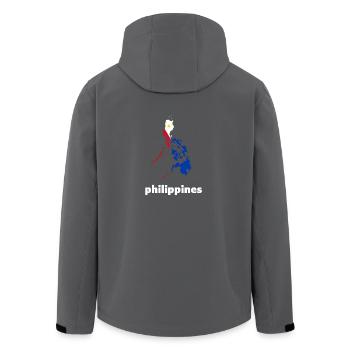 Philippines philippines vacation - Men’s Recycled Softshell Jacket by Stanley/Stella - anthracite - Back - AI Model Male 185 light (185cm)
