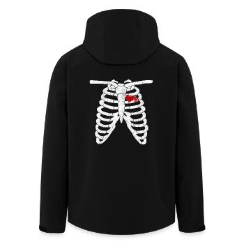motocross - Veste softshell homme en polyester recyclé Stanley/Stella - noir - Dos - AI Model Male 185 light (185cm)