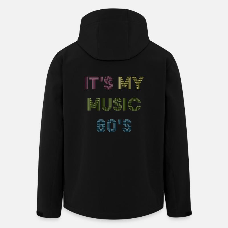 80 s Music - Recycelte Männer Softshell-Jacke von Stanley/Stella - Schwarz