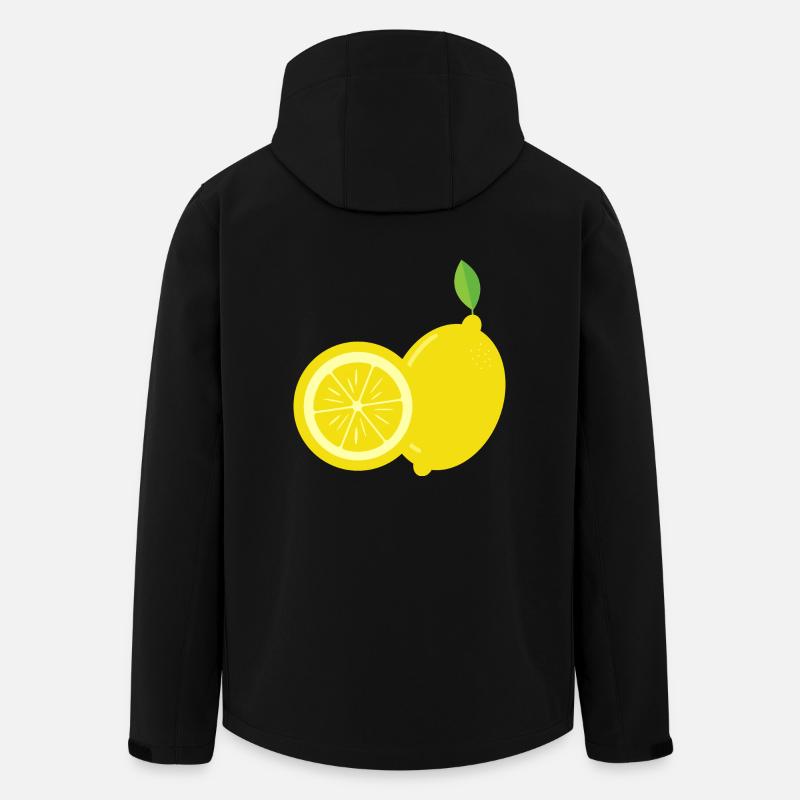 Citron - Bara en citron - Återvunnen softshell-jacka Herr Stanley/Stella Discoverer - svart