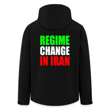 Regime change in iran - Recycelte Männer Softshell-Jacke von Stanley/Stella - Schwarz - Hinten - AI Model Male 185 light (185cm)
