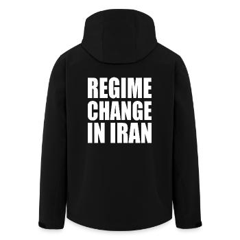 Regime change in iran - Recycelte Männer Softshell-Jacke von Stanley/Stella - Schwarz - Hinten - AI Model Male 185 light (185cm)