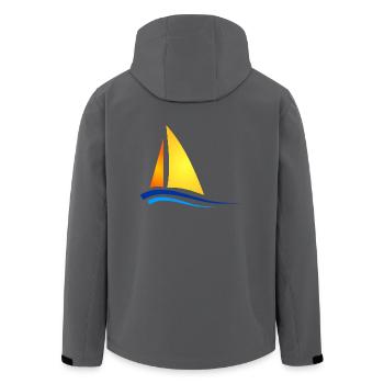 bateau, barge u yacht voilier voilier bateau - Veste softshell homme en polyester recyclé Stanley/Stella - noir - Dos - AI Model Male 185 light (185cm)