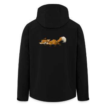 Fuchs - Recycelte Männer Softshell-Jacke von Stanley/Stella - Schwarz - Hinten - AI Model Male 185 light (185cm)