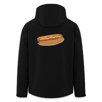 saucisses hot dog hot dog fastfood4 fast-food - Veste softshell homme en polyester recyclé Stanley/Stella - noir - Dos - AI Model Male 185 light (185cm)