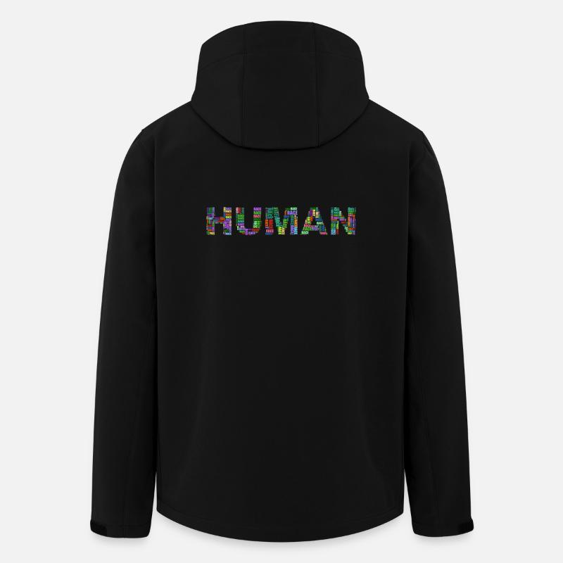 Human Human Race - Men’s Recycled Softshell Jacket by Stanley/Stella - black