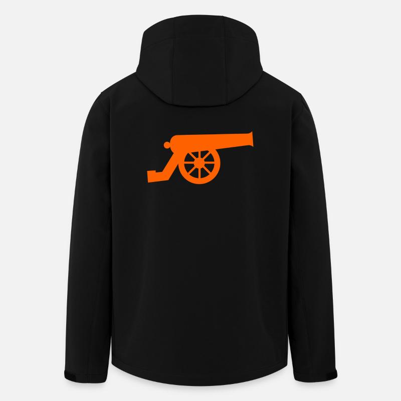 Kanone - Recycelte Männer Softshell-Jacke von Stanley/Stella - Schwarz