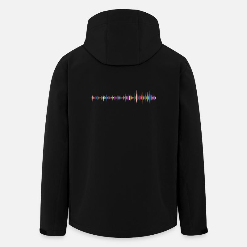 Musik - Recycelte Männer Softshell-Jacke von Stanley/Stella - Schwarz