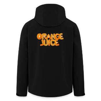 Orange Juice - Recycelte Männer Softshell-Jacke von Stanley/Stella - Schwarz - Hinten - AI Model Male 185 light (185cm)