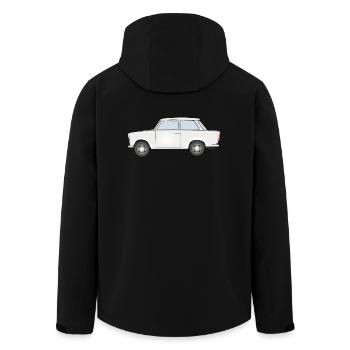 Trabi - Recycelte Männer Softshell-Jacke von Stanley/Stella - Schwarz - Hinten - AI Model Male 185 light (185cm)
