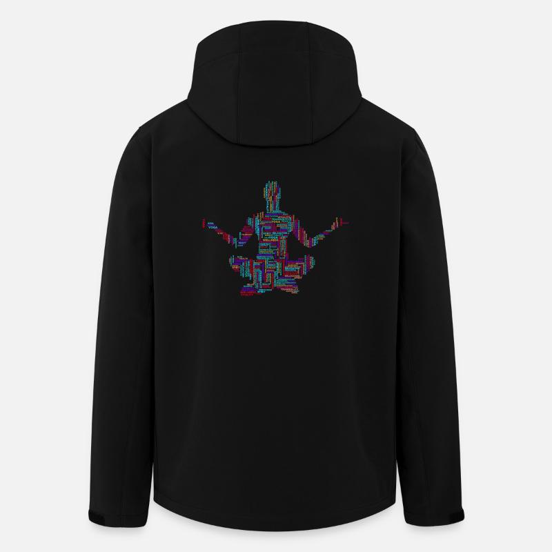 Yoga - Recycelte Männer Softshell-Jacke von Stanley/Stella - Schwarz