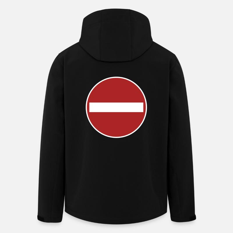 Einfahrt verboten! - Recycelte Männer Softshell-Jacke von Stanley/Stella - Schwarz