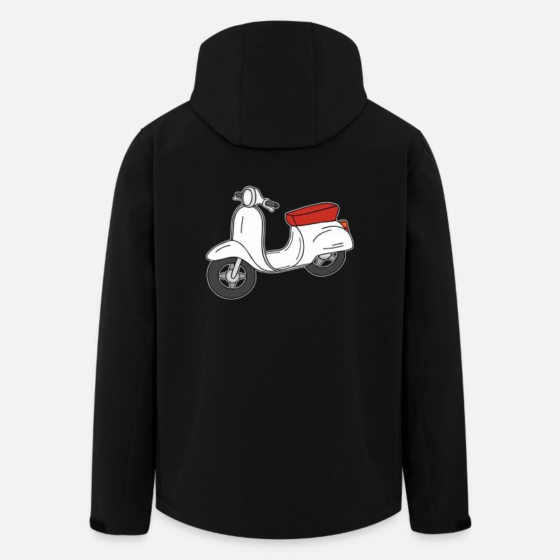 Scooter Nostalgia Rerto cult - Men’s Recycled Softshell Jacket by Stanley/Stella - black