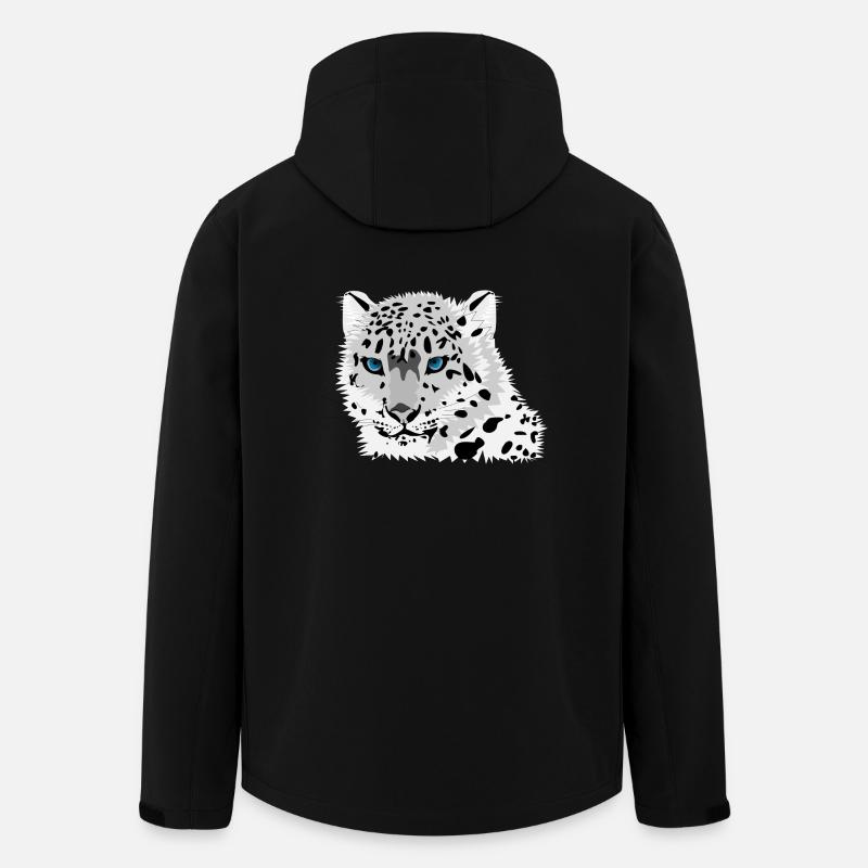 léopard des neiges - Veste softshell homme en polyester recyclé Stanley/Stella - noir