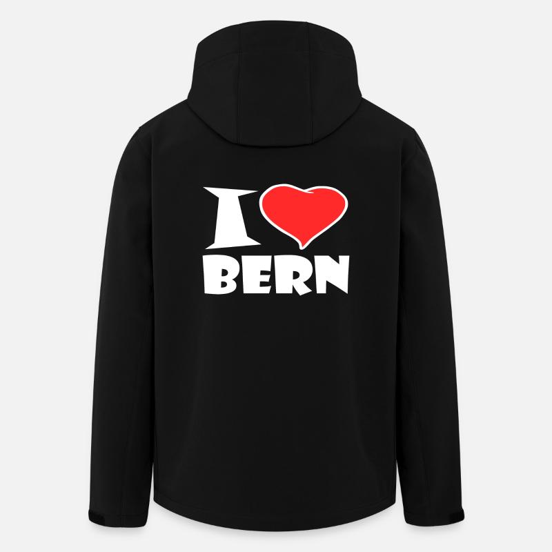 Bern - Recycelte Männer Softshell-Jacke von Stanley/Stella - Schwarz